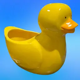 Ceramic Yellow Duckie Bank & Planter