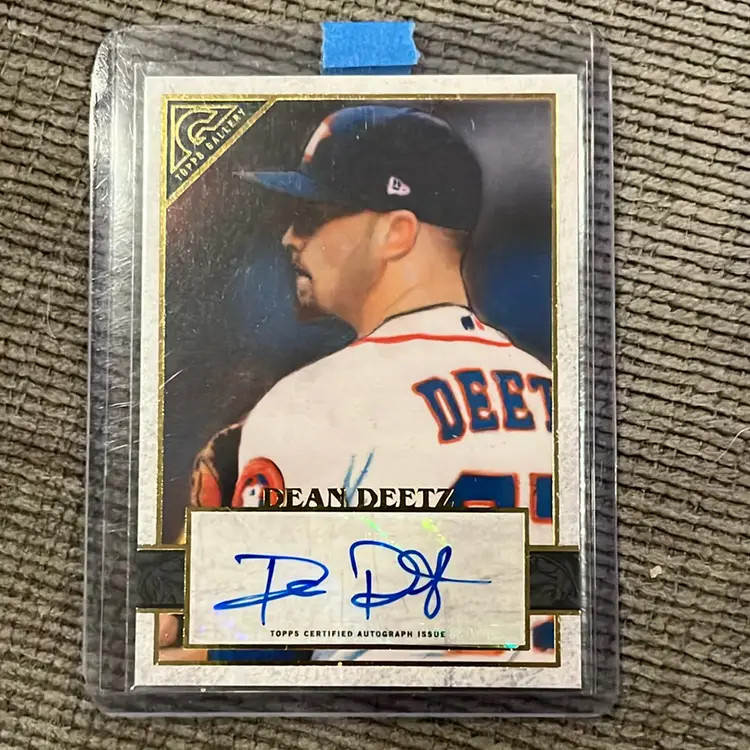 Dean Deetz Auto. Houston Astros. 2020 Topps Gallery