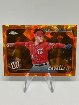 Cade Cavalli - 2024 Topps Chrome Sapphire /25 Orange - Washington Nationals