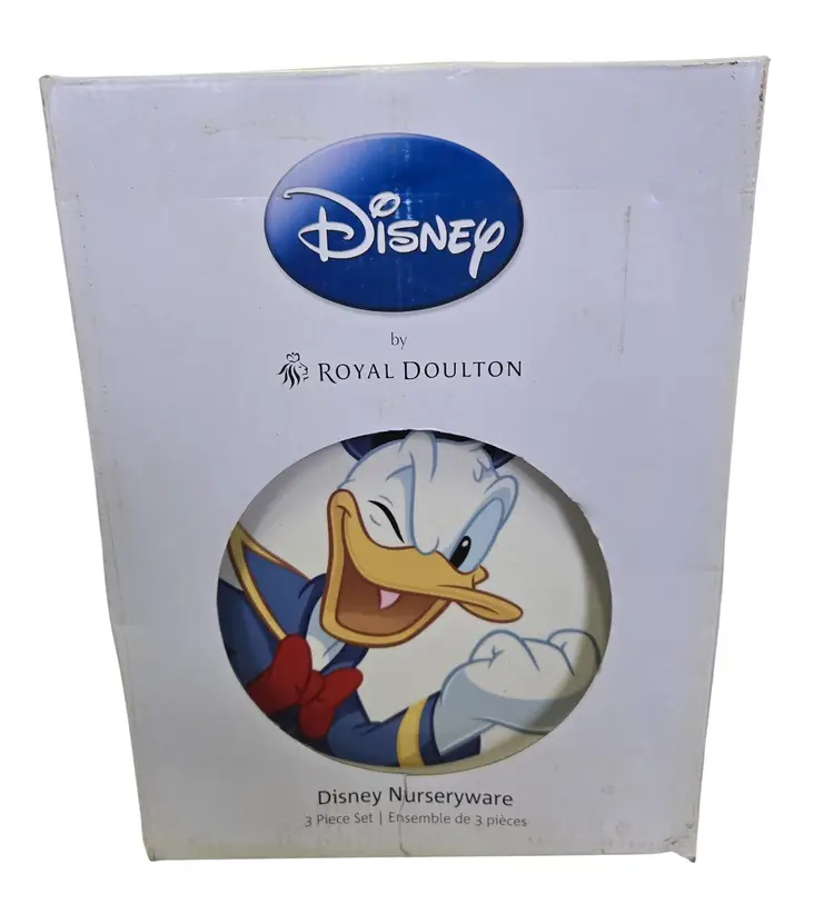 Disney 3pc Child's Royal Doulton Donald Duck Set