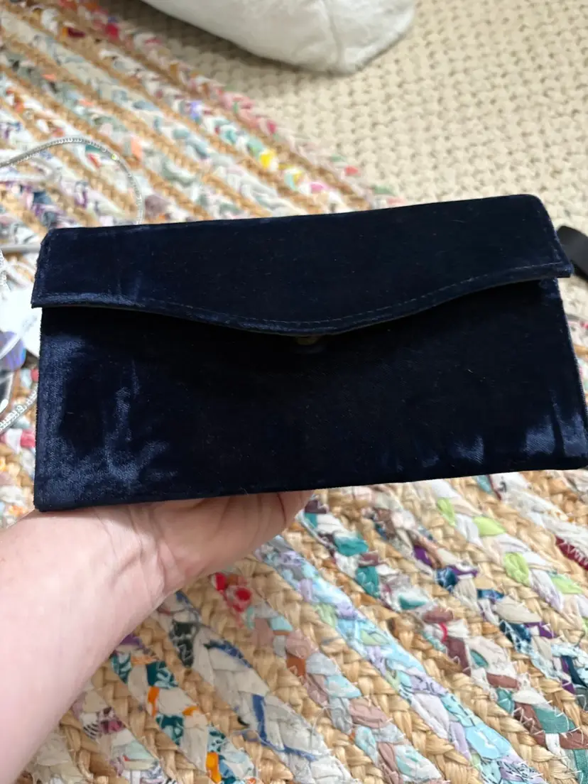 Blue Velvet Purse