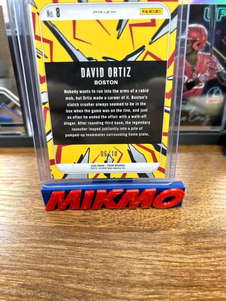 David Ortiz 2025 Prizm Baseball Dingers! Gold Prizm /10 Red Sox