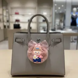 Pink Luxe Bag Charm Keychain for Handbags