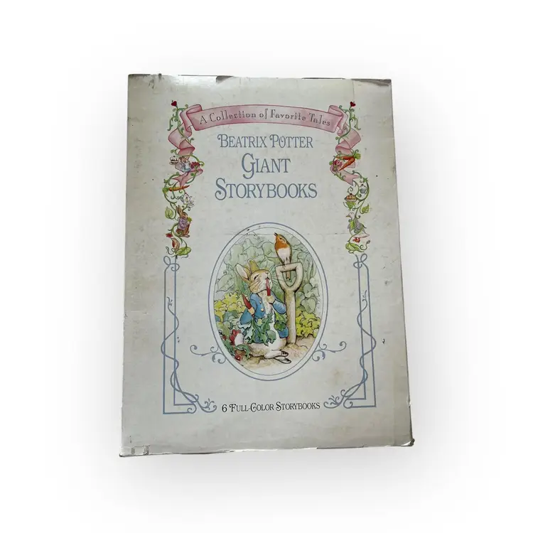 1993 Beatrix Potter Giant Storybooks. Set of 6 Full Color Story Books Each 18" Tall. A Collection of Favorite Tales. Peter Rabbit
