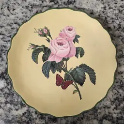 Raymond Waites Rose Indica Yellow Plate