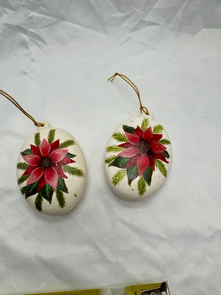 VTG Ceramic Hand Painted Ornaments