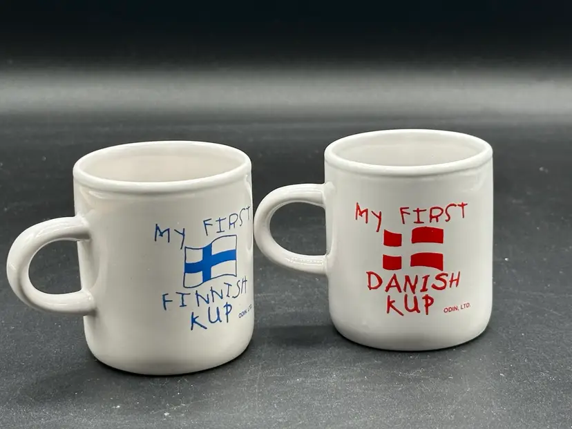 Set Of 2 My First Danish & Finnish Cup