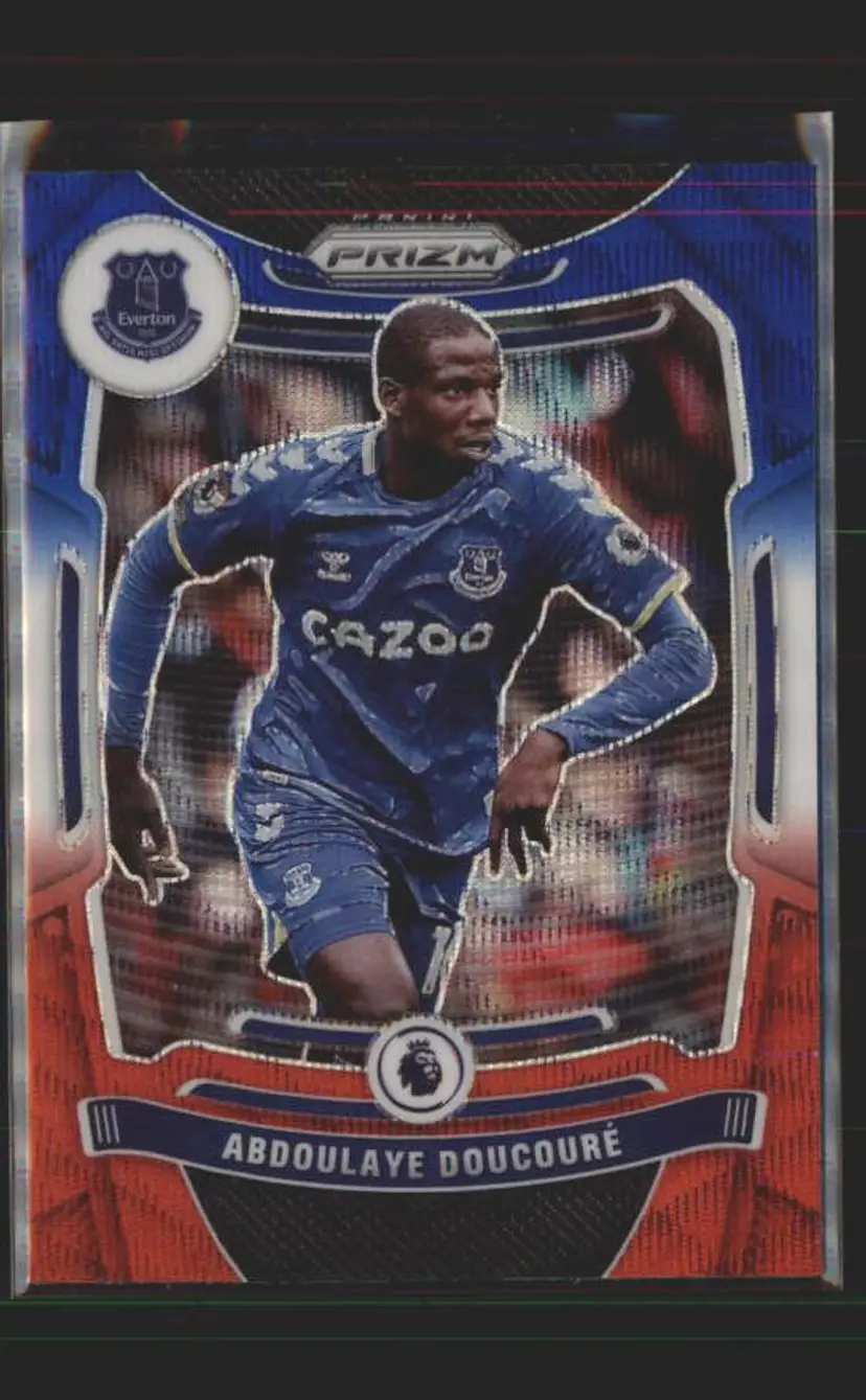 2021-22 Prizm EPL #99 Abdoulaye Doucoure Prizms Red White and Blue - ( 138 ) - Everton