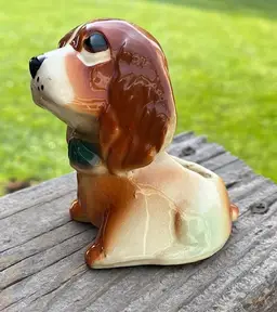 Vintage Shawnee Pottery Queenie Dog Planter