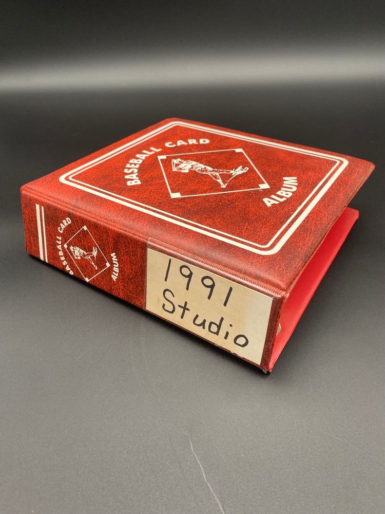 Studio 1991 MLB Trading Card Set Binder - Missing Cards 1-15, Otherwise Complete