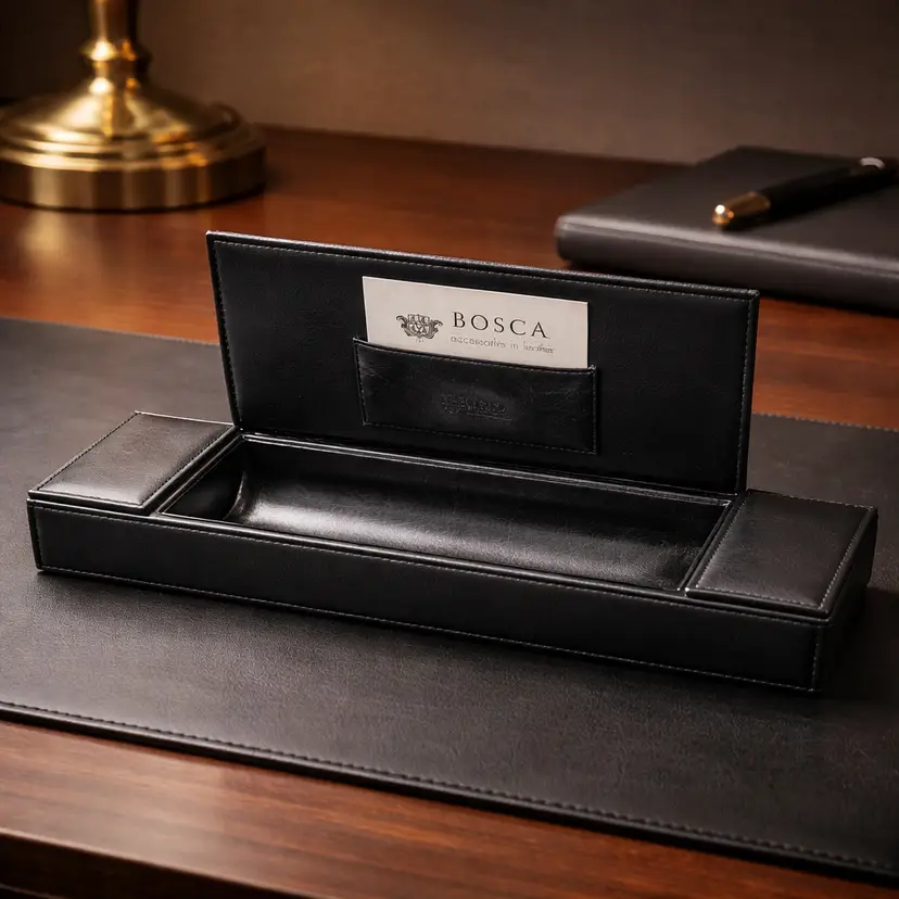 Old Leather by Bosca - Hugo Bosca Leather Accessory, 16.75" x 4"