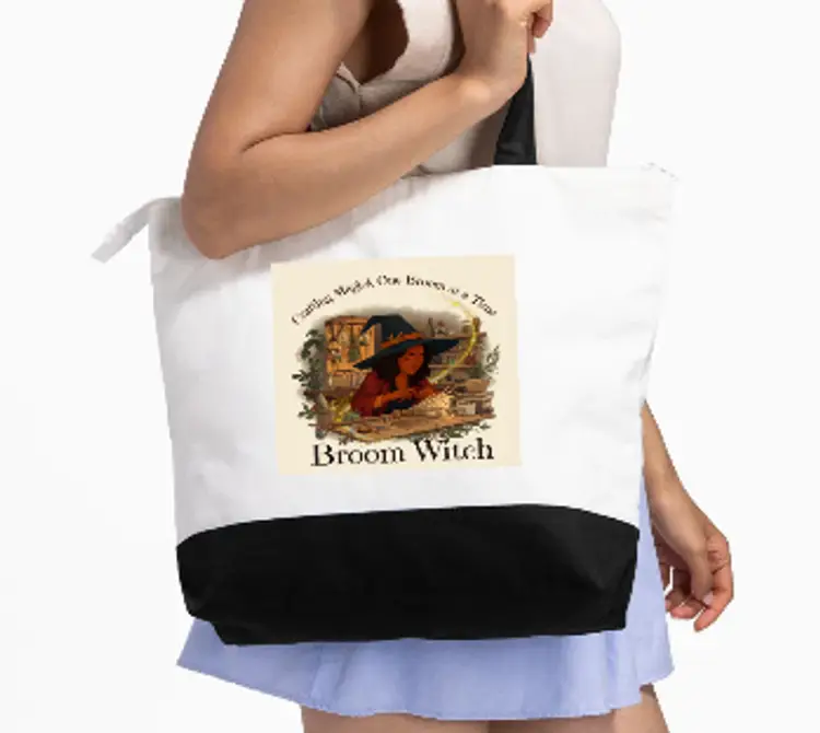 Broom Cottage Fundraiser Large Tote – Crafting Magick One Broom at A Time