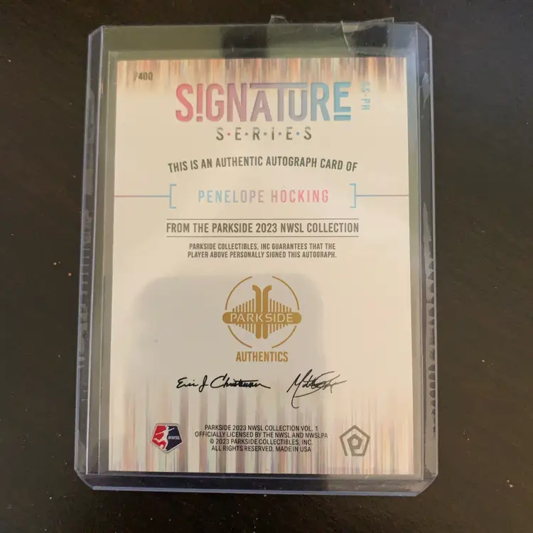 Penelope Hocking 2023 Parkside NWSL Auto