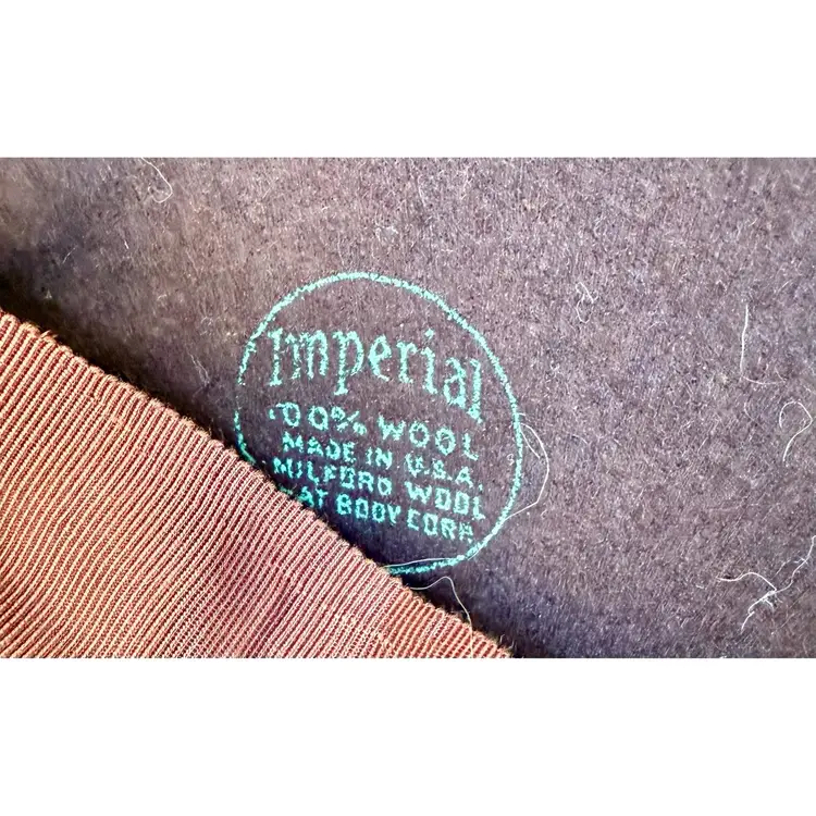 Vintage Brown Imperial Wool Ladies Hat