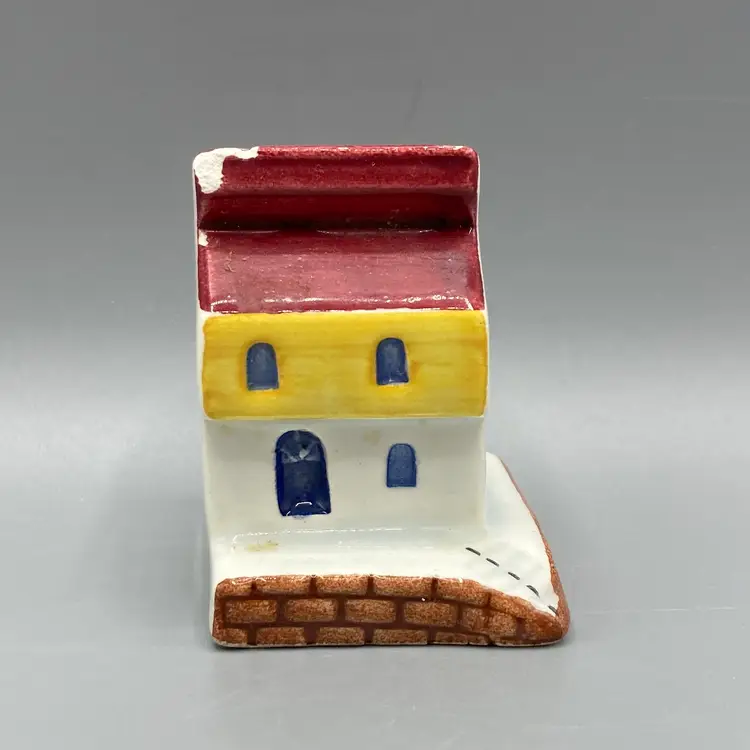 Vintage Capri Miniature Red and Yellow House