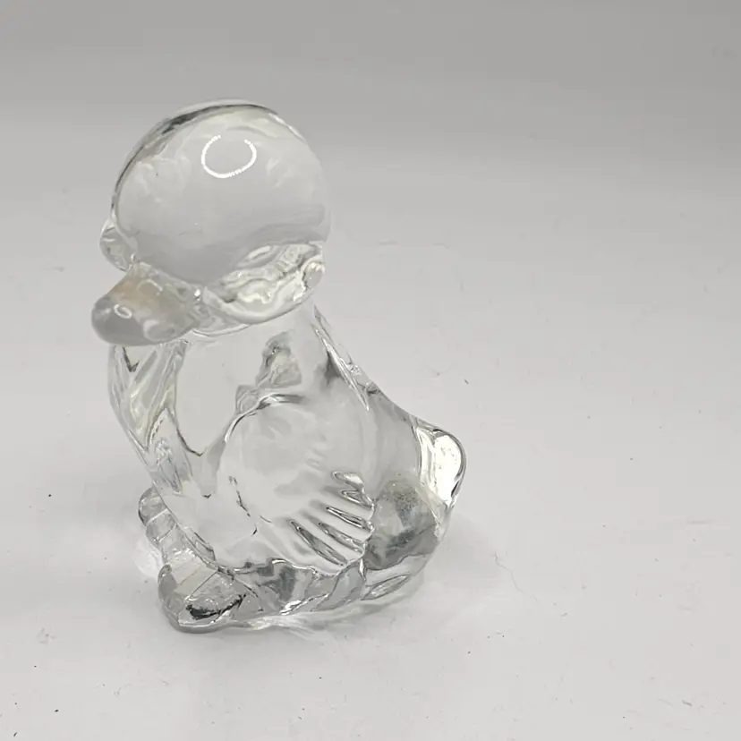 Fenton glass Figurine Vintage duck duckling