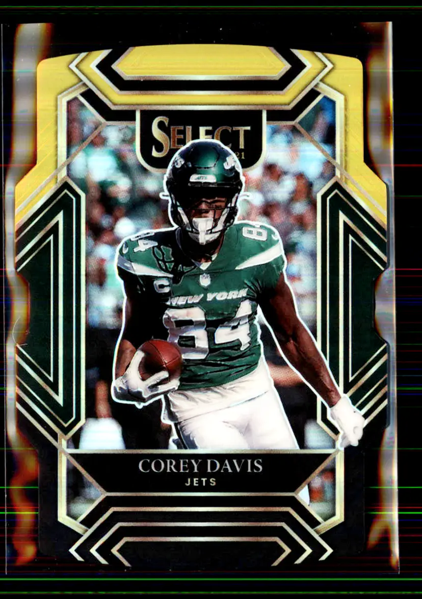 Corey Davis 2021 Panini Select Black & Gold Prizm Die Cut #227 - New York Jets - (147-96)
