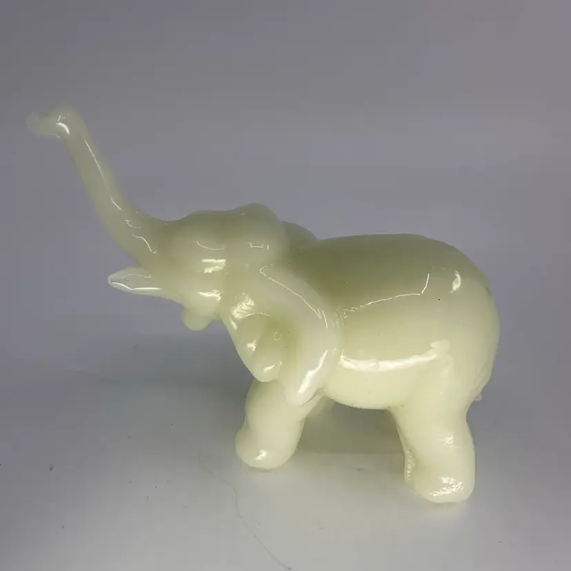 Hand Carved Stone Elephant Figurine