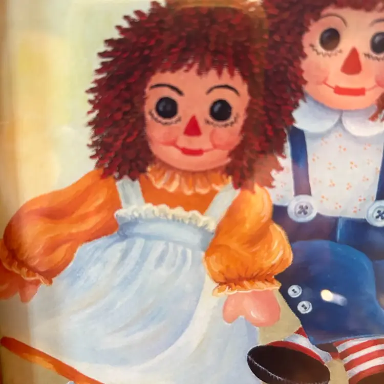 Original Limited Anita Anderson Print Of Raggedy Ann And Andy Wall Picture 
@ 9x 7 1/2