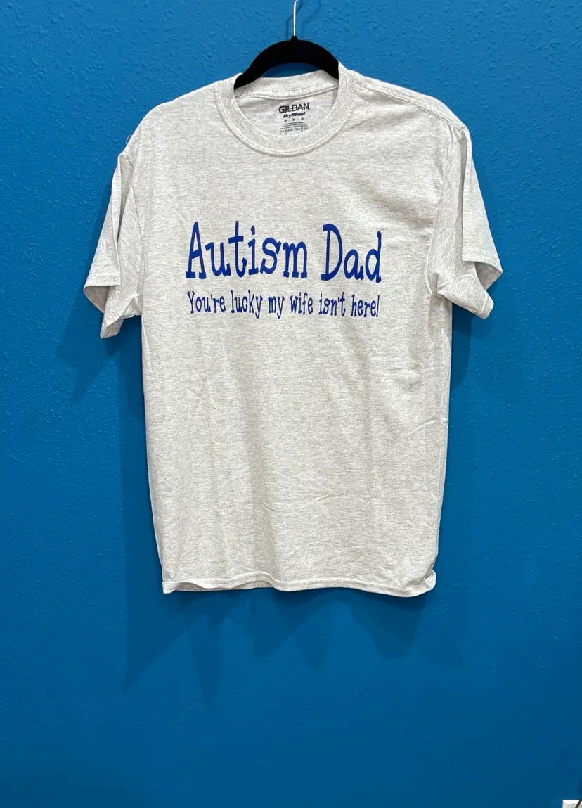 Autism Dad T-Shirt, Size Medium