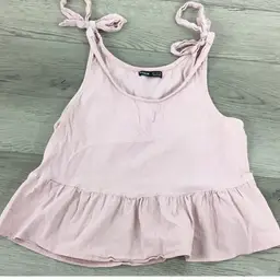 Shein Pink Flowy Tank Top Size S