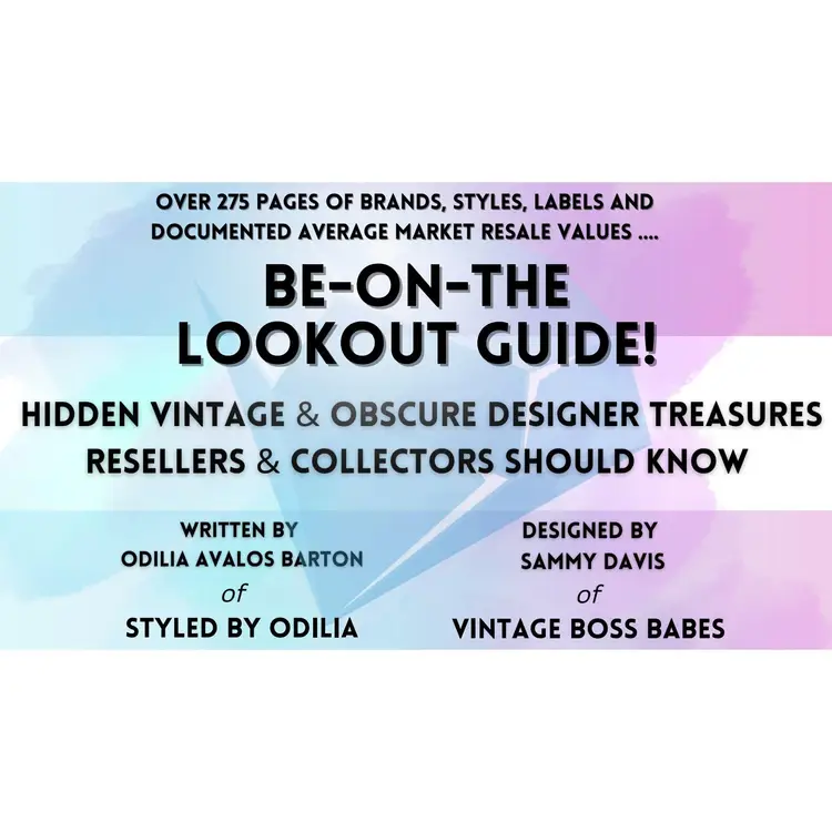 The Be On the Lookout Valuable Vintage Clothing eBook