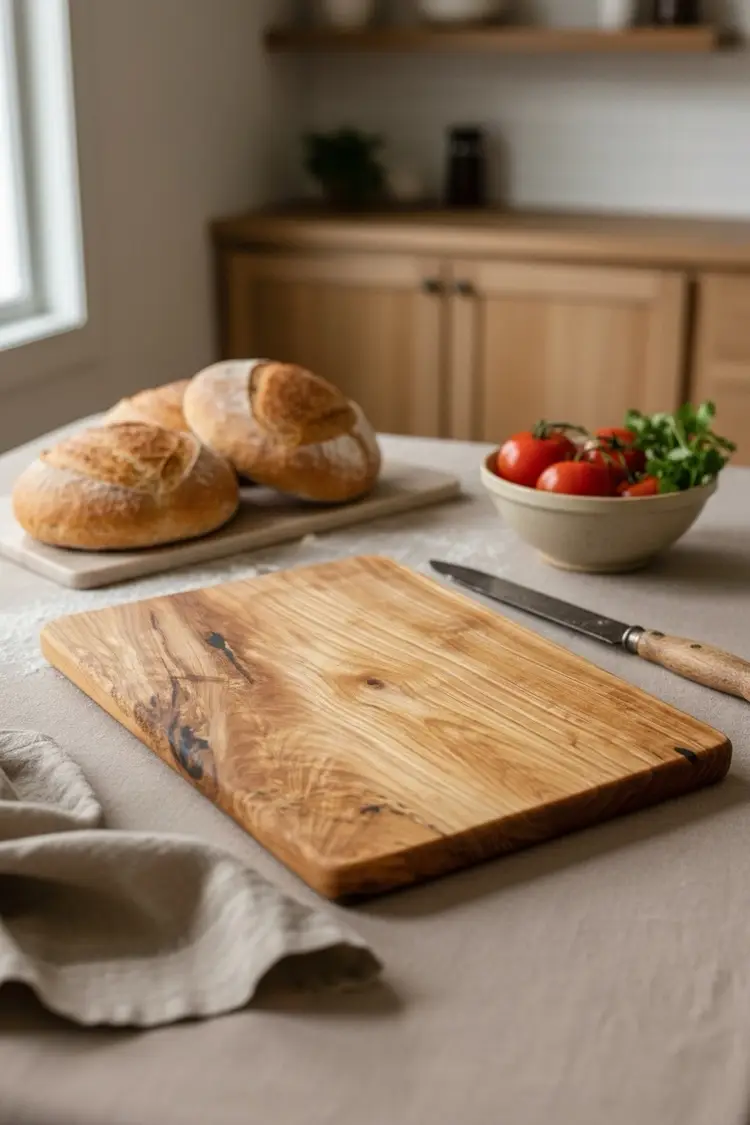 Lighting Struck Spalted Maple Deep Green Epoxy Cutting Board