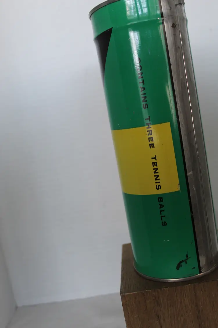 RARE Vintage Slazenger Tennis Balls SEALED Metal Tube Can Key Wind