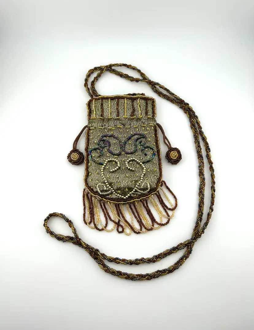 Beaded Draw String Potli Bag 5”x 3.5”