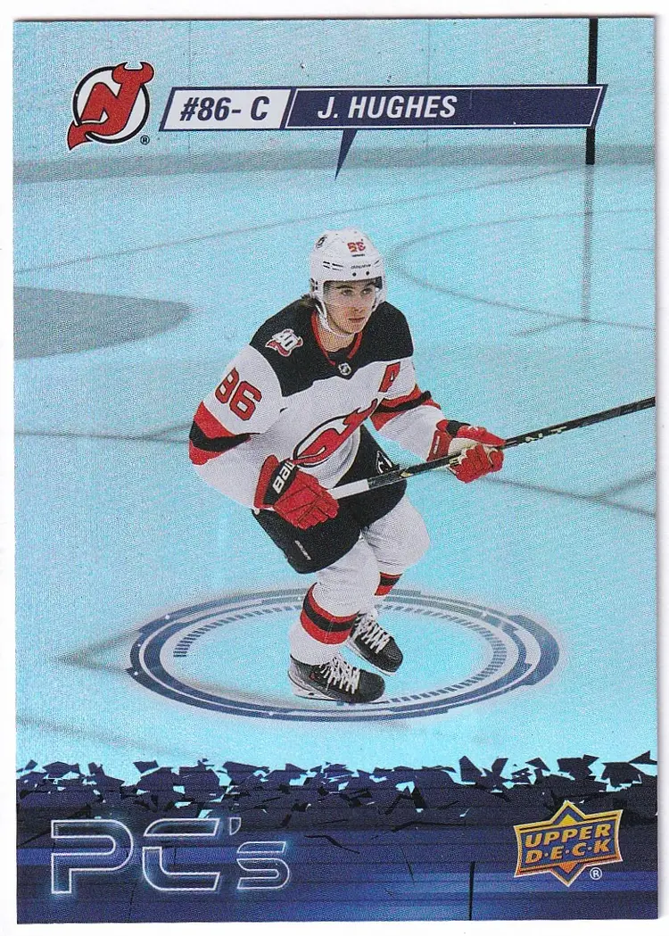 2023-24 Upper Deck PC's #PC26 Jack Hughes New Jersey Devils Hockey Card