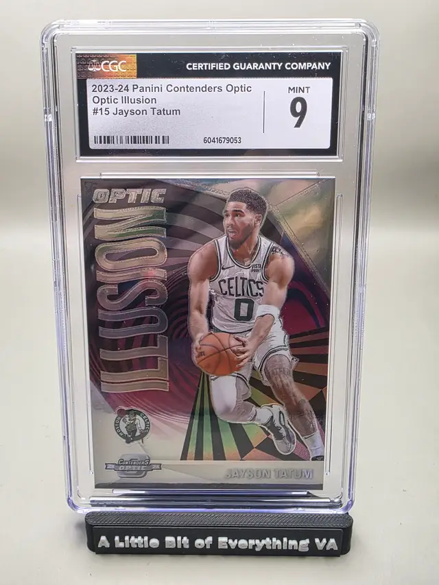 Jayson Tatum #15 2023-24 Contenders Optic - Optic Illusion CGC 9