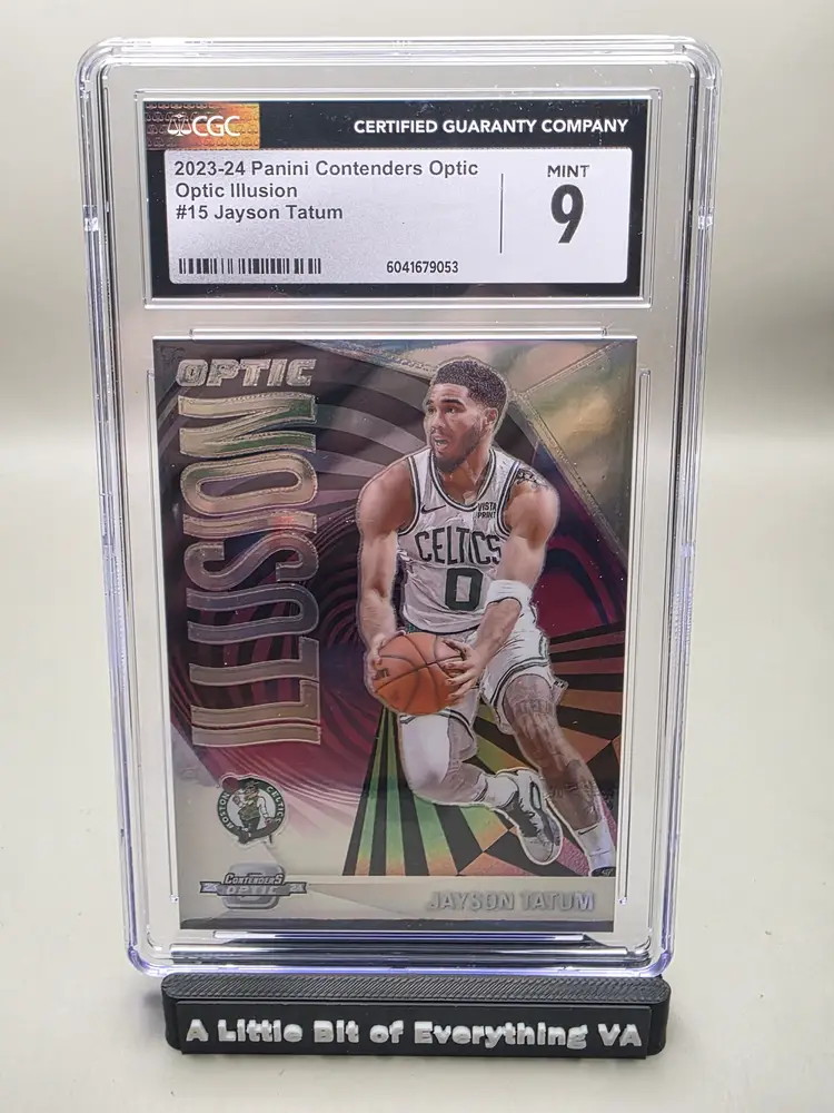 Jayson Tatum #15 2023-24 Contenders Optic - Optic Illusion CGC 9