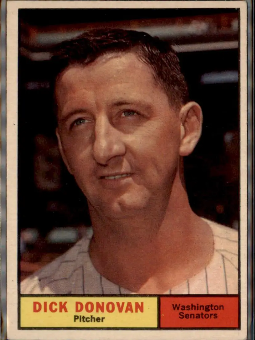 1961 Topps #414 Dick Donovan - ( ) - Washington Senators