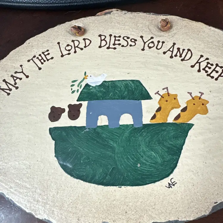 Plain Jane Hand Painted Wall Decor May The Lord Bless And Keep You Nursery Decor