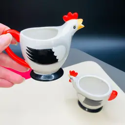 Djilly 08 - Vintage Holt Howard COQ ROUGE Creamer Sugar Set - missing lid