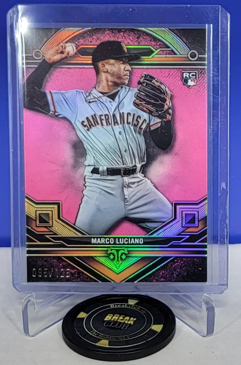 Marco Luciano RC 2024 Topps Triple Threads No. 156 Pink /125 San Francisco Giants