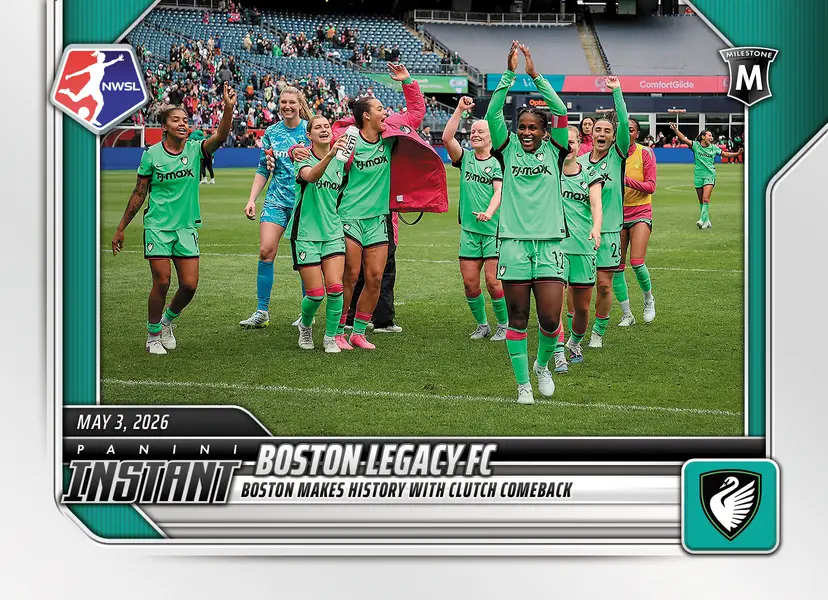 Boston Legacy FC - 2026 Panini Instant NWSL Milestone Card
