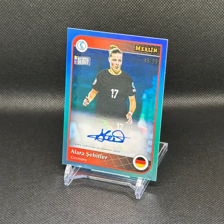 Alara Sehitler Auto /99 2025 Topps Merlin Euros Autograph - Germany Debut