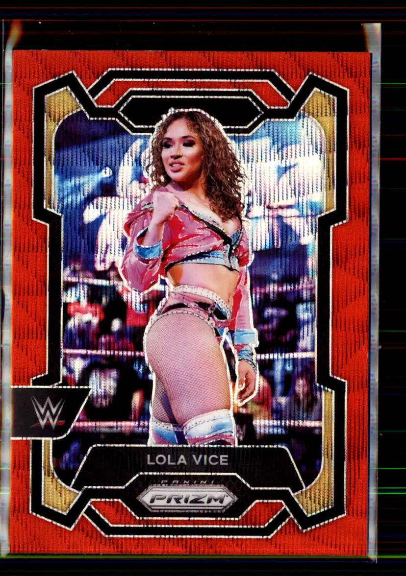 Lola Vice #/299 2024 Panini Prizm WWE Red Wave #187 - NXT - (146-294)