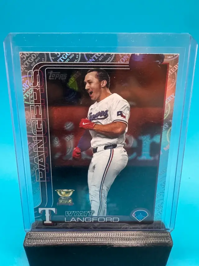 Wyatt Langford Topps Montgomery Club Foil Rookie Cup Washington Nationals