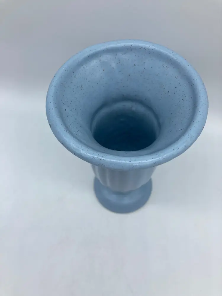 Royal Haeger Bud Vase Soft Blue Matte Speckled