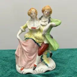 4.5” Occupied Japan Courting Couple Figurine