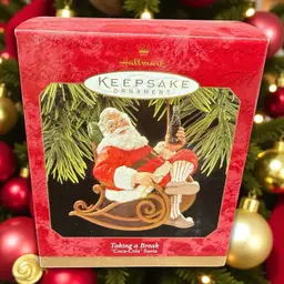 Hallmark Coca Cola Santa “Taking A Break”  Keepsake Ornament 1997 Christmas