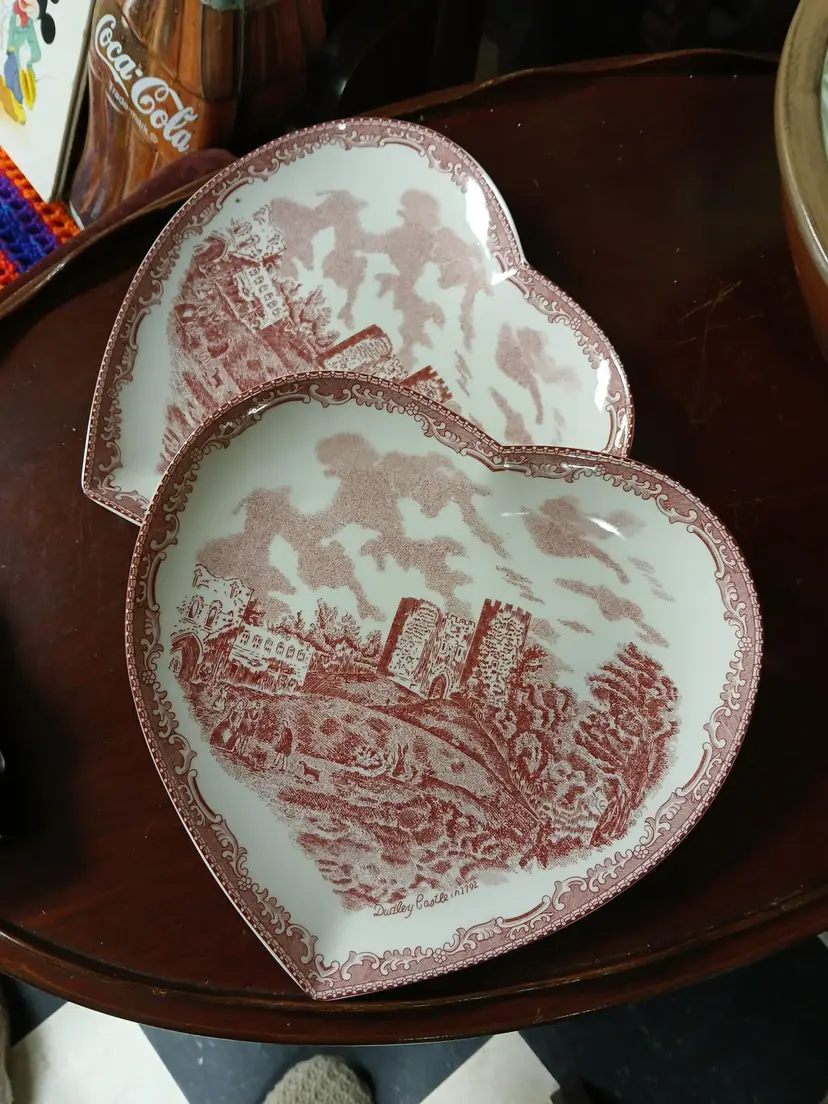 Johnson Brothers Heart Shaped Dudley Castle Plates