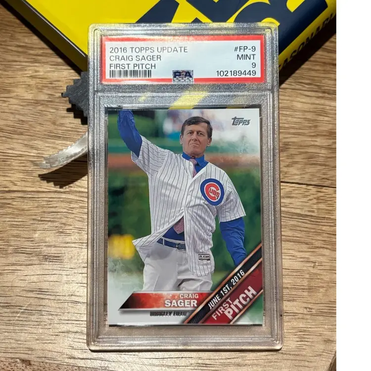 2016 Topps Update Craig Sager First Pitch PSA 9
