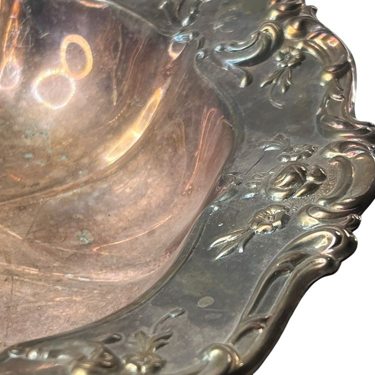 Vintage Towle Silver Plate 11.25 Inch Ornate Bowl