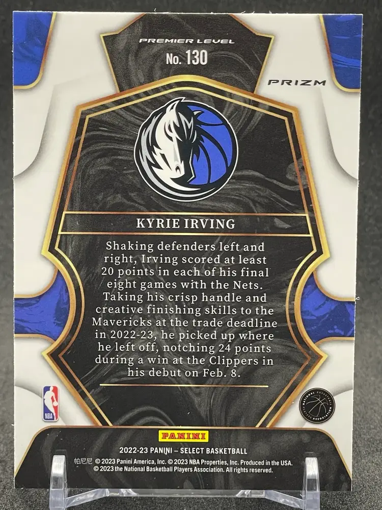 Kyrie Irving 2022-23 Select Premier Level #130 Red Cracked Ice Prizm