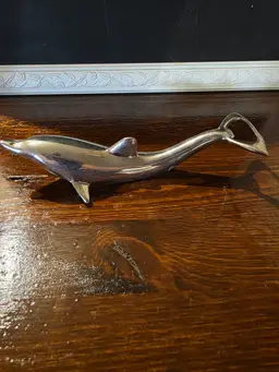 Vintage Silver Tone Dolphin Bottle Opener