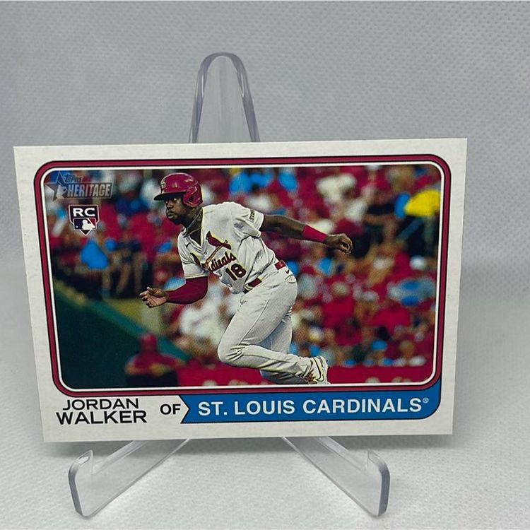 2023 topps heritage jordan walker #558 St Louis Cardinals Rookie