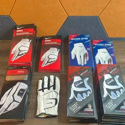 New Golf Glove Lot: All LH, Ping, Nike, Callaway, Various sizes, 36 NIB, 1 New No Box
